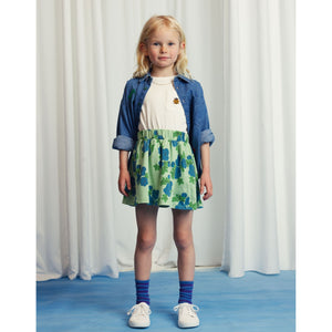 Mini Rodini - Blue Roses Skirt