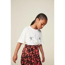 Load image into Gallery viewer, The Animals Observatory - Red flared skirt with all over black animal print
