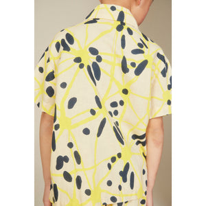 The Animals Observatory - Pale yellow shirt with all over yellow and black print
