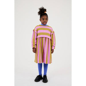 Repose AMS - pink and gold stripe dress