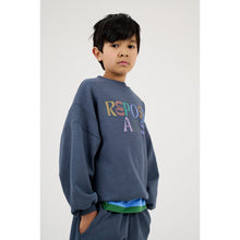 Load image into Gallery viewer, Repose AMS - dark grey sweatshirt with multicolour logo print
