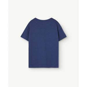 The Animals Observatory - dark blue t-shirt with bookworm print