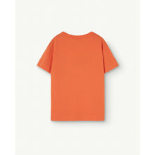 Load image into Gallery viewer, The Animals Observatory - orange t-shirt with polar bear and &#39;The Animals&#39; print
