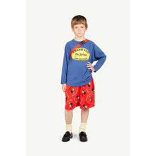 Load image into Gallery viewer, The Animals Observatory - red shorts with all over &#39;Billy The Dog&#39; print
