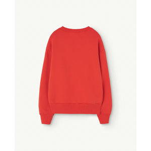 The Animals Observatory - red sweatshirt with 'Billy The dog' illustration print