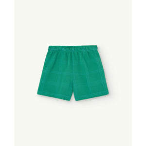 The Animals Observatory - green shorts with green check pattern