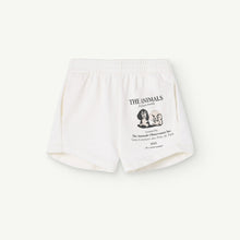 Load image into Gallery viewer, The Animals Observatory - white sweat shorts with puppy print
