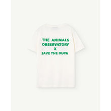 Load image into Gallery viewer, The Animals Observatory x Save the Duck - White Rooster T-shirt
