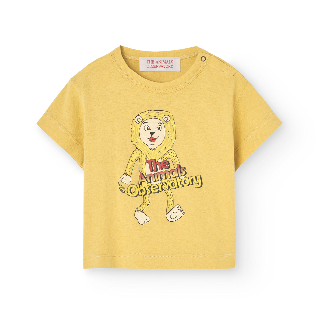 The Animals Observatory - Pangolin Baby T-shirt in Yellow Lion