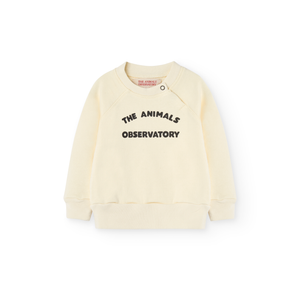 The Animals Observatory - Jackal Baby Sweatshirt in White Mouse