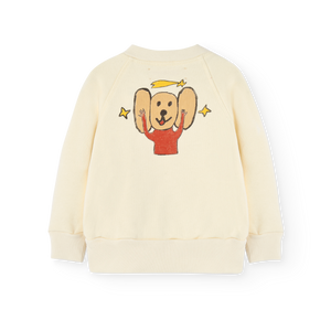 The Animals Observatory - Jackal Baby Sweatshirt in White Mouse