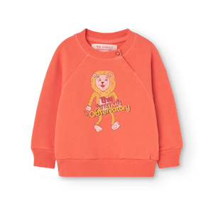 The Animals Observatory - Jackal Baby Sweatshirt in Red Lion