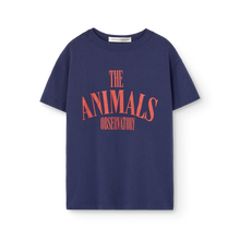 Load image into Gallery viewer, The Animals Observatory - Pupfish T-shirt in Navy Blue
