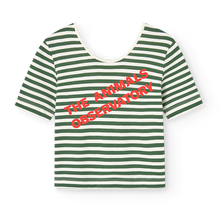 Load image into Gallery viewer, The Animals Observatory - Hippo Top in Green Stripe
