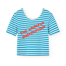 Load image into Gallery viewer, The Animals Observatory - Hippo Top in Blue Stripe
