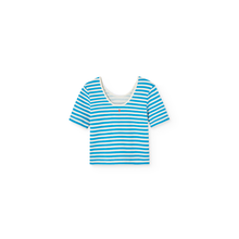 Load image into Gallery viewer, The Animals Observatory - Hippo Top in Blue Stripe
