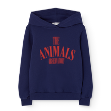 Load image into Gallery viewer, The Animals Observatory - Anglefish Hoodie in Navy Blue
