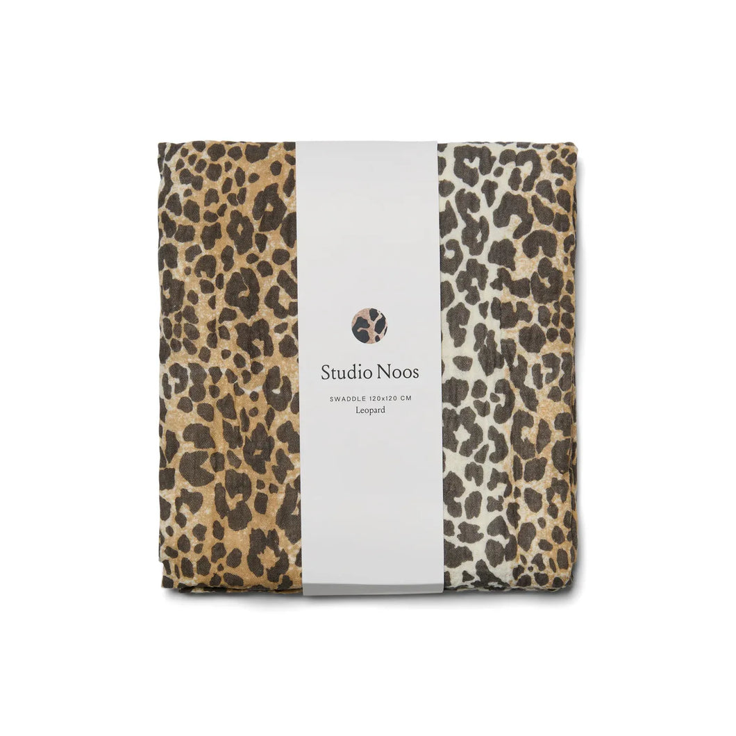 Studio Noos - Leopard Print Swaddle Large