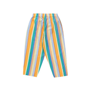 Tinycottons - multicolour stripe trousers in yellow, orange, green and blue