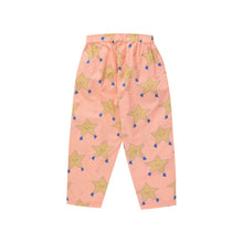 Load image into Gallery viewer, Tinycottons - peach trousers with all over yellow star print
