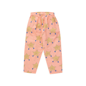 Tinycottons - peach trousers with all over yellow star print