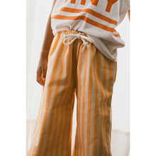 Load image into Gallery viewer, Tinycottons - Papaya Stripe Woven Pants
