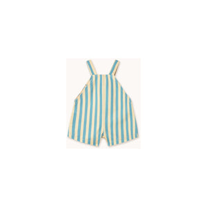 Tinycottons - Blue Stripe Short Baby Dungarees