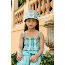 Load image into Gallery viewer, Tinycottons - Retro Stripe Denim Bucket Hat
