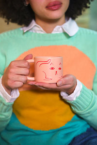 Donna Wilson - Pink Cat Mug