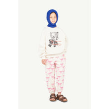 Load image into Gallery viewer, The Animals Observatory - White sweatshirt with vintage style kitten print
