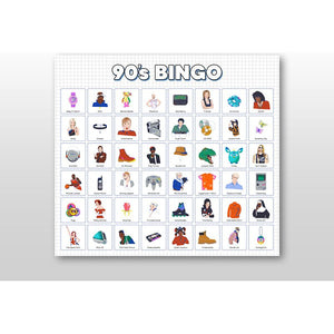 90's Bingo Game