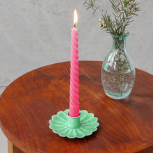 Load image into Gallery viewer, Enamel Candle Holder in Green
