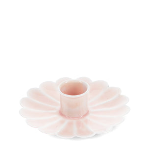 Enamel Candle Holder in Pink