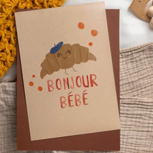 Load image into Gallery viewer, Sootie Limetree - Bonjour Bébé Greetings Card
