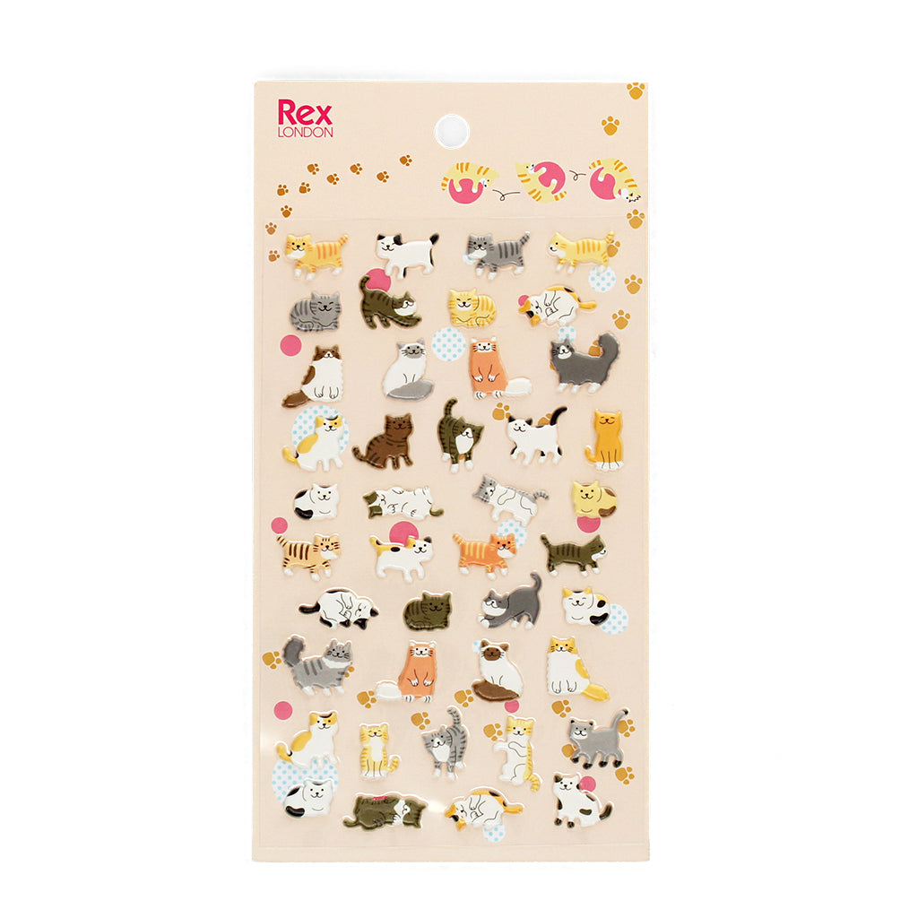 3D Puffy Stickers - Cats