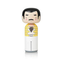 Load image into Gallery viewer, Lucie Kaas - Freddie Mercury Kokeshi Doll
