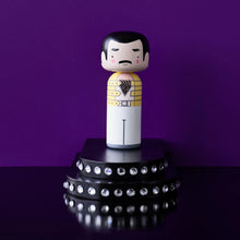 Load image into Gallery viewer, Lucie Kaas - Freddie Mercury Kokeshi Doll
