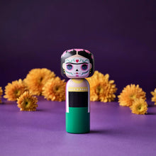 Load image into Gallery viewer, Lucie Kaas - Frida, Dia De Los Muertos Wooden Doll
