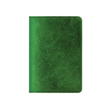 Load image into Gallery viewer, Les Cléias - Metallic Green Leather Passport Holder
