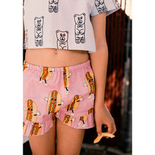 Load image into Gallery viewer, Hugo Loves Tiki - Hot Dog Ruffle Shorts
