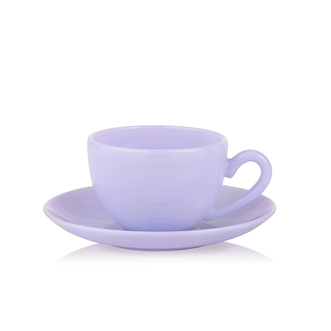 Lucie Kaas - MILK Cup with Saucer in Lavender