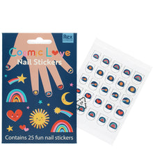 Load image into Gallery viewer, Children&#39;s Nail Stickers - Cosmic Love
