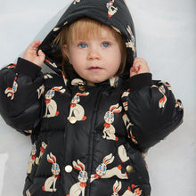 Load image into Gallery viewer, Mini Rodini - Rabbits Hooded Puffer Jacket
