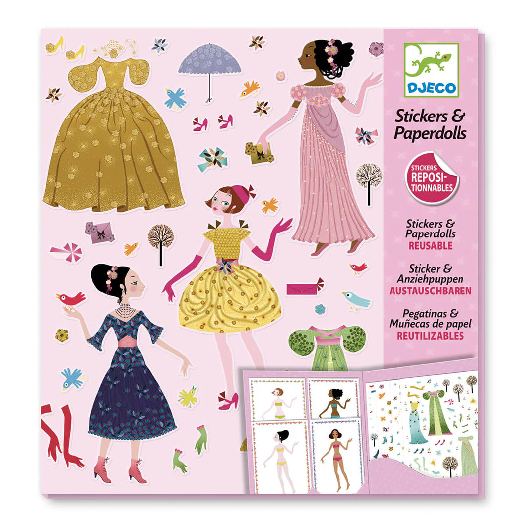 Djeco - Doll Dress Up Sticker Set