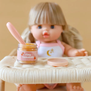 Tiny Harlow - Apple Puree Doll Food Jar and Spoon Set