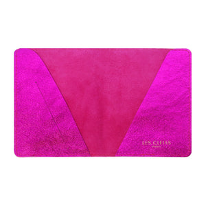 Les Cléias  - Metallic Pink Leather Passport Holder