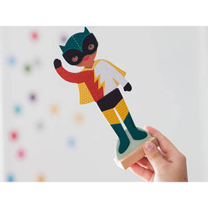 Petit Collage - Superheroes Magnetic Costume Set