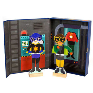 Petit Collage - Superheroes Magnetic Costume Set