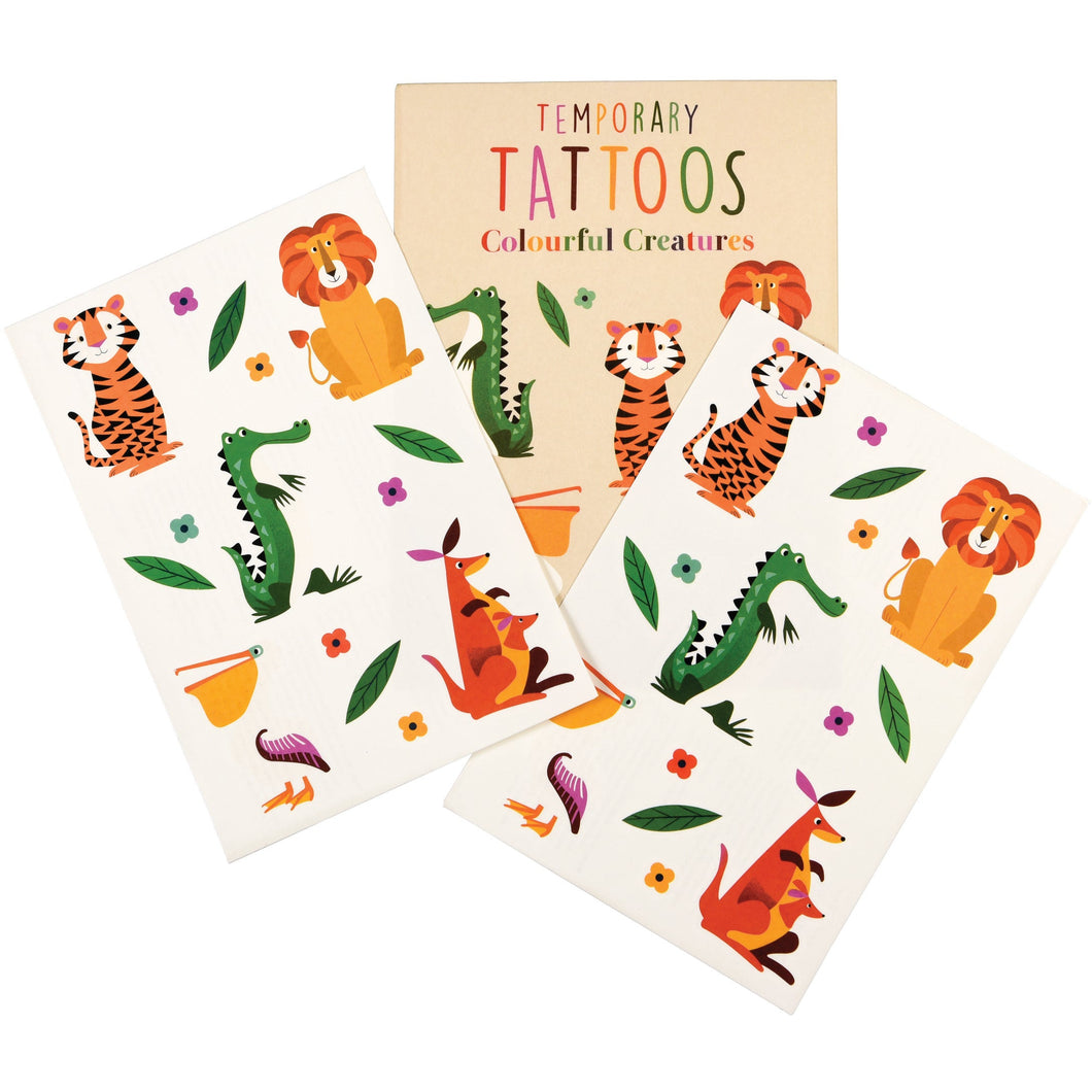 Colourful Creatures - Temporary Tattoos