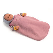Load image into Gallery viewer, Pomea Dolls by Djeco - Baby doll sleeping bag in rose pink
